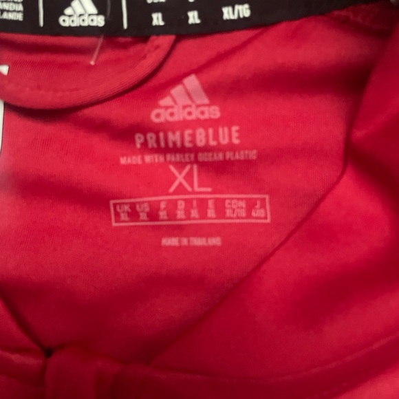 Adidas Indiana Hoosiers Mens XL 1/4 Zip Pullover Red Long Sleeve H55511 New - Picture 3 of 6